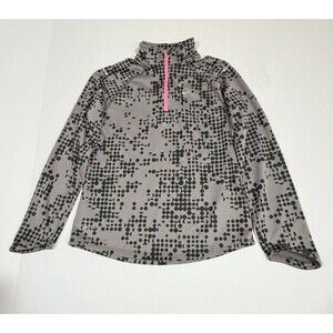 Nike Running sweatshirt Womens Half Zip Gray Rn 56323 Size M